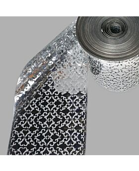 Silver Curves Wedding Ceiling Streamer Decoration Bdp (per meter)