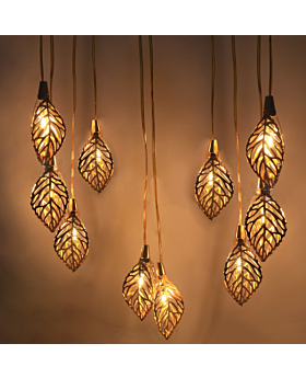 Defect Gold Metal Leaf LED Light Lld-10Daun-A