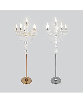 6 Led Transparent Candelabras Centerpiece Lst - 1.5 M
