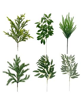 Tangkai Daun Palsu Hijau Tua Lff