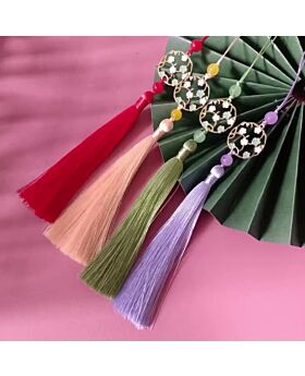 Tassel Imlek Flower Frame CNY
