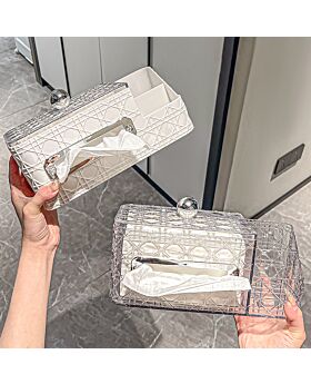 Tissue Box Garis Prism Kotak Samping Tbb