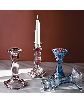Tempat Lilin Tinggi Candle Holder Kaca Ltl