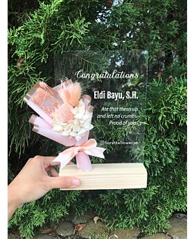 Papan Bunga Mini Akrilik - Bouquet