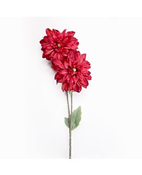 2 Head Large Dahlia Fwr - Fuchsia