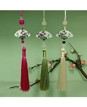 Tassel Imlek Chinese Fan CNY