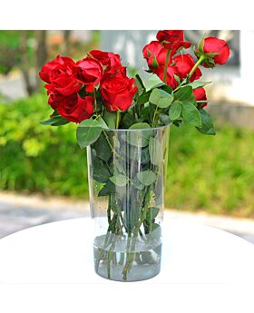 Vas Bunga Bulat Transparant Fst-Type D